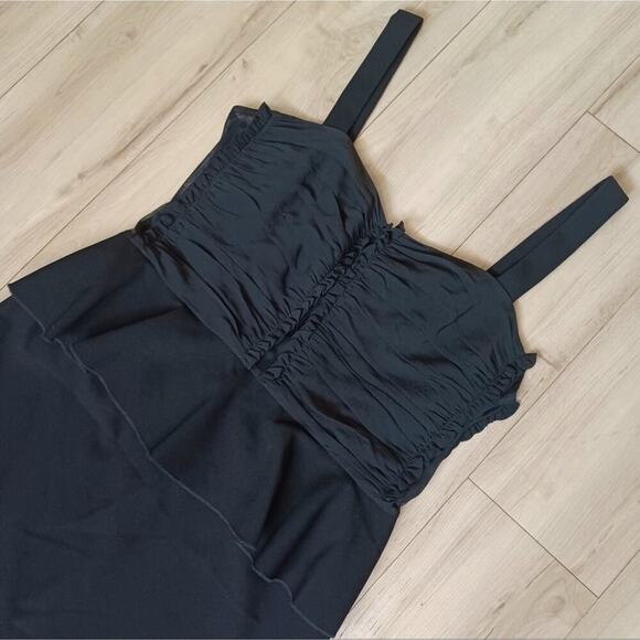 Jill Stuart Peplum Black Silk Bodice Dress 10 NWT - Picture 6 of 16